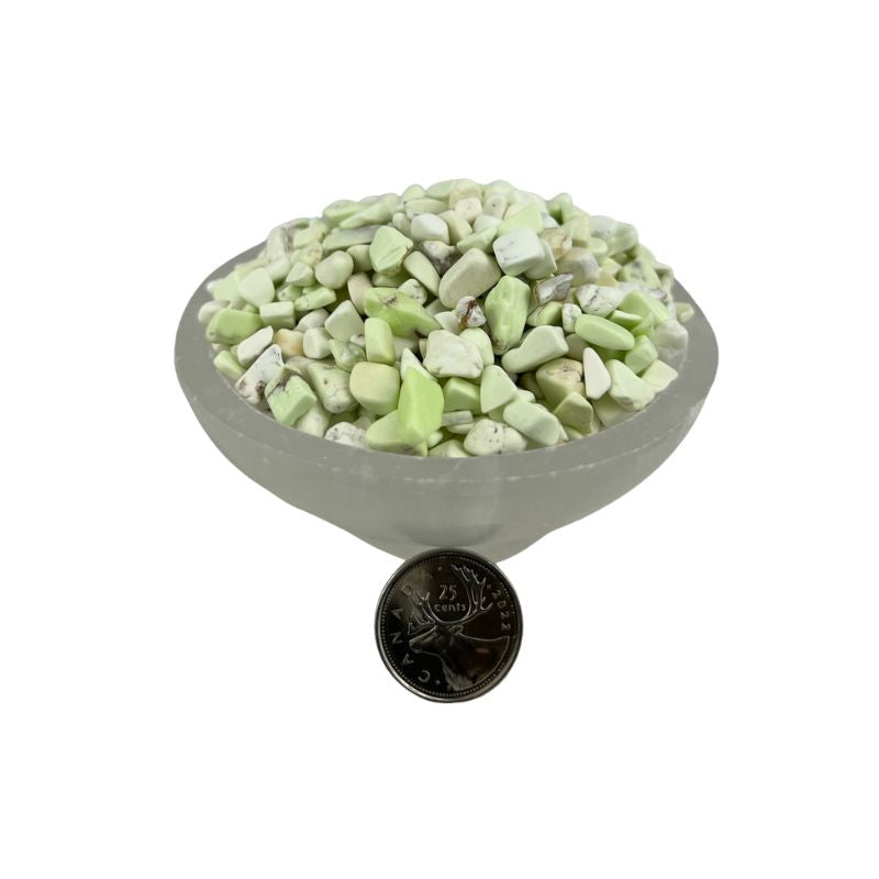 Lemon Chrysoprase Tumbled Chips - 5-12 mm