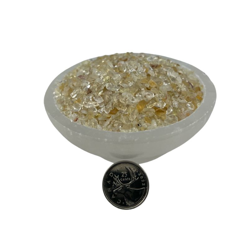 Citrine Tumbled Chips - 3-5 mm