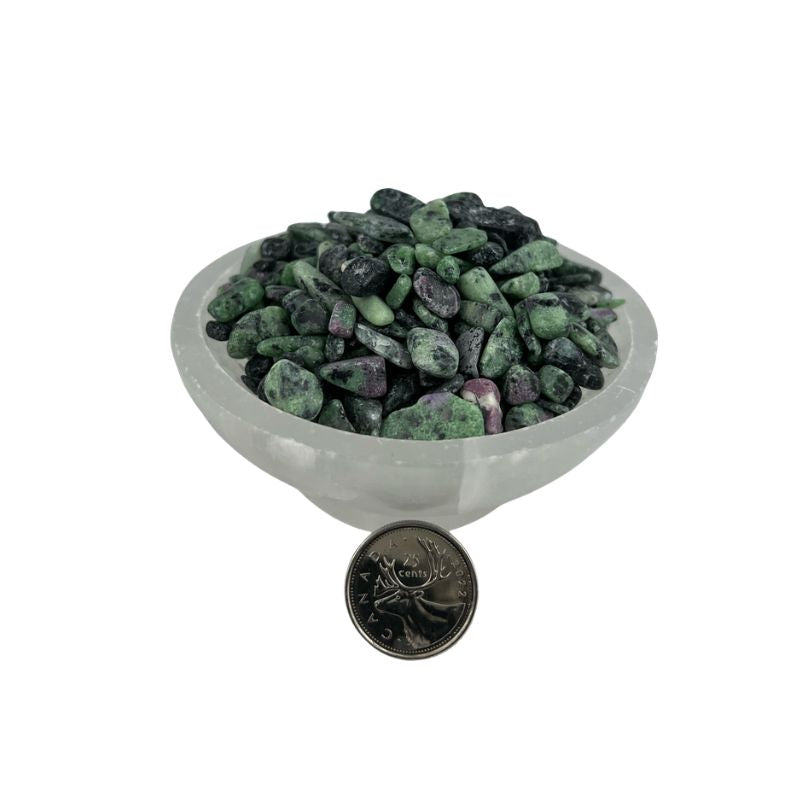 Ruby Zoisite Tumbled Chips - 5-9 mm