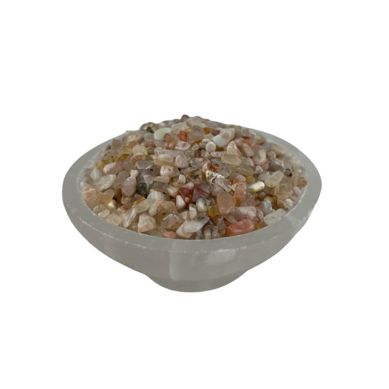 Cherry Blossom Agate Tumbled Chips - 5-15 mm