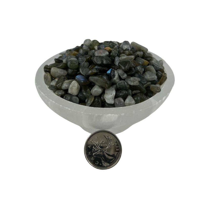 Labradorite Tumbled Chips - 5-10 mm