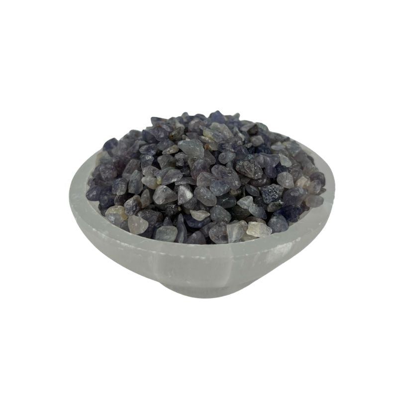 Iolite Tumbled Chips - 4-8 mm