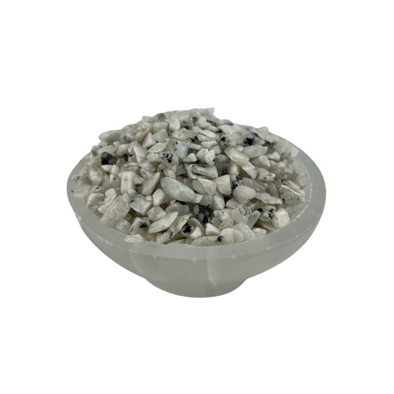 Rainbow Moonstone Tumbled Chips - 5-12 mm