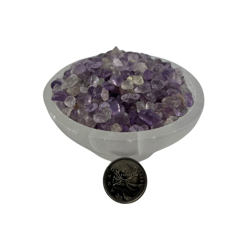 Amethyst Tumbled Chips - 5-15 mm
