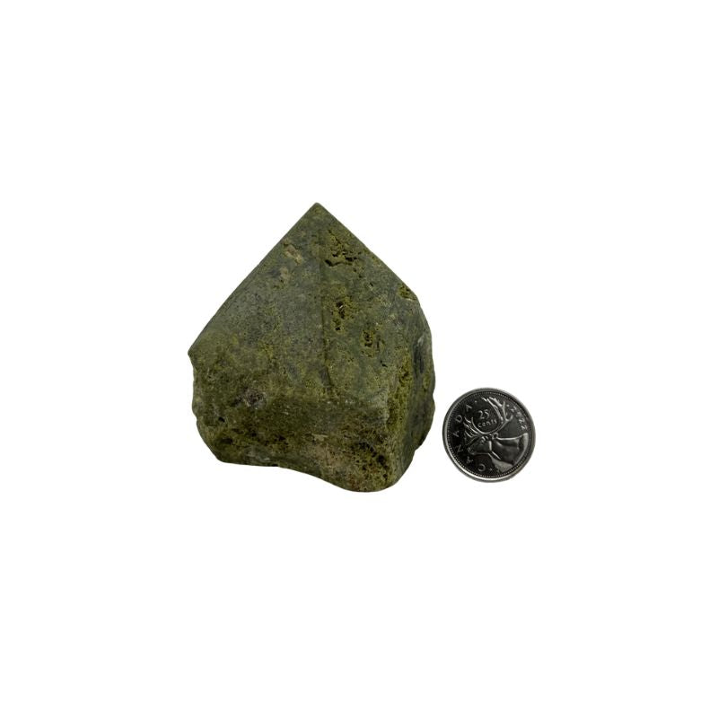 Epidote Top Polished Point - 2.25-3 inch