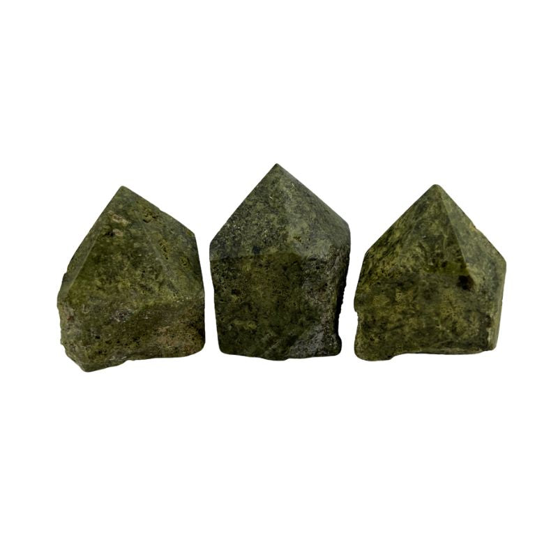 Epidote Top Polished Point - 2.25-3 inch