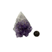 Amethyst with Druse Top Polished Point - 3.5-4.0 inch