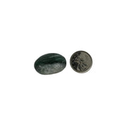 Green Aventurine with Quartz Worry Stone - 1.5 inch