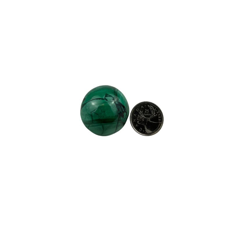 Malachite Sphere - 1.5-2.0 inch