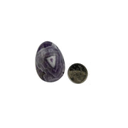 Chevron Amethyst Egg - 2 inch