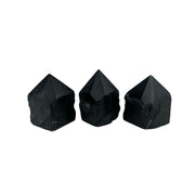 Black Onyx with Pyrite Top Polished Point - 2.75-3.0 inch