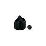 Black Onyx with Pyrite Top Polished Point - 2.75-3.0 inch