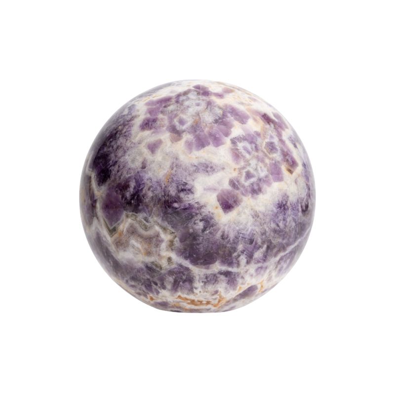 Chevron Amethyst Sphere - 4.75 inch