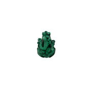 Malachite Frog Carving - 2 inch