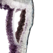 Amethyst Ring with Fine Druse on Metal Stand Specimen - 24.0 inch