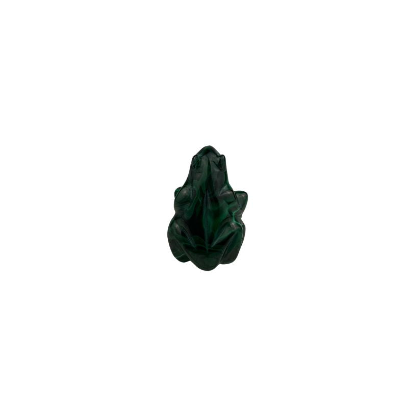 Malachite Frog Carving - 2 inch