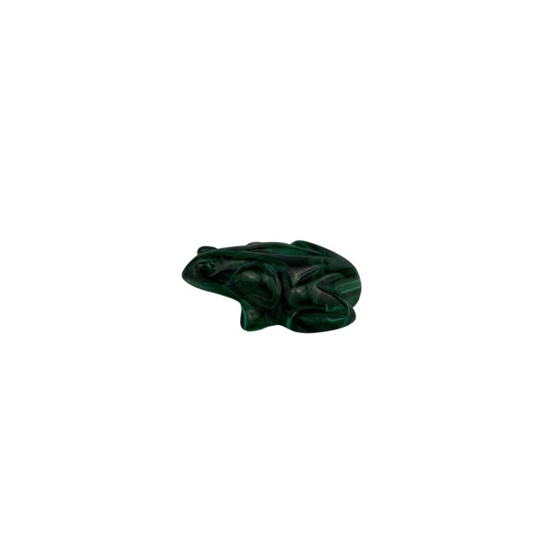 Malachite Frog Carving - 2 inch