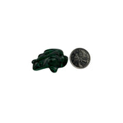 Malachite Frog Carving - 2 inch