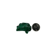 Malachite Frog Carving - 2.1 inch