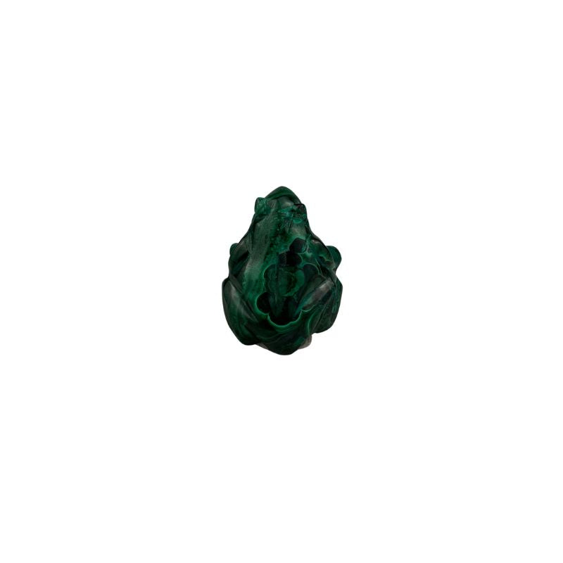 Malachite Frog Carving - 2 inch