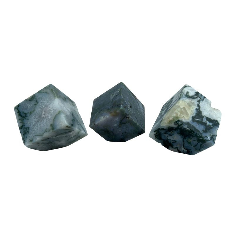 Moss Agate Cube - 2-2.25 inch