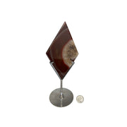 Carnelian Diamond Crystal with Stand - 3.5-6 inch