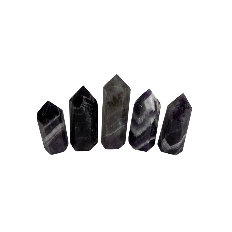 Dream Chevron Amethyst Crystal Tower - 1.5-2.75 inch