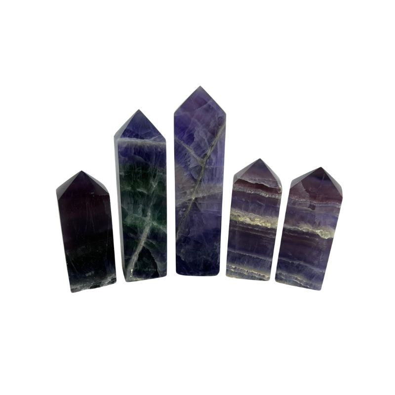 Purple Fluorite Crystal Tower - 3.75-6 inch