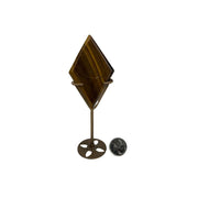 Tiger Eye Diamond Crystal with Stand - 3.0-3.25 inch