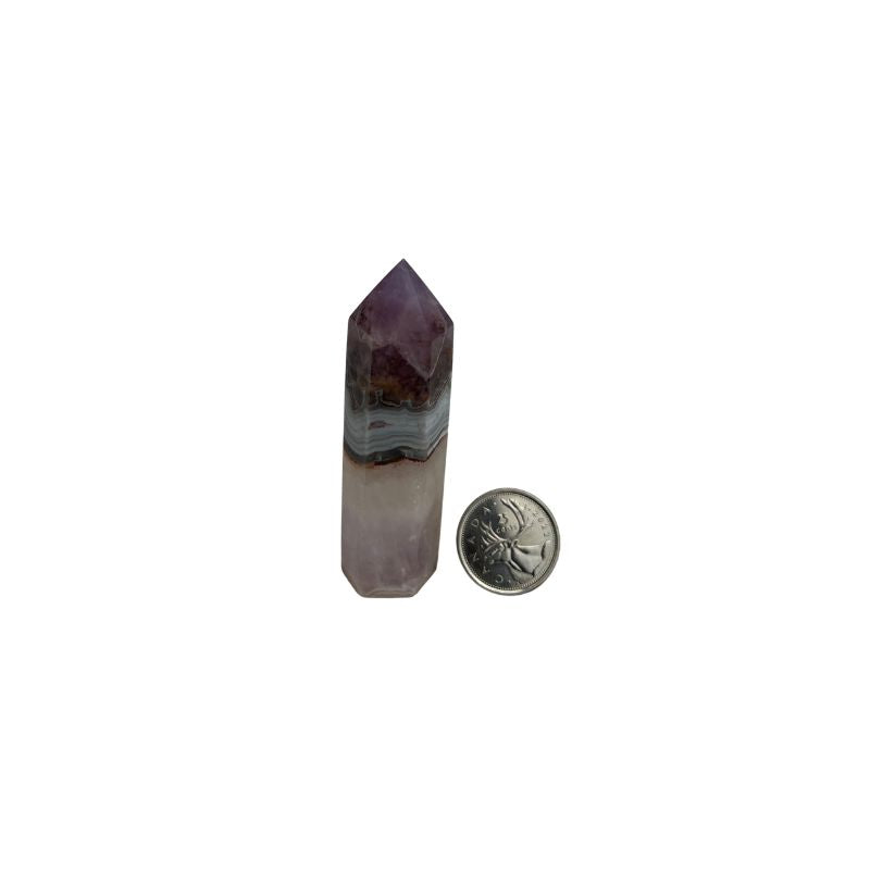 Amethyst Lace Agate Crystal Tower - 2.75-3.75 inch