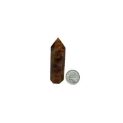 Thousand Layer Phantom Garden Amphibole Quartz Crystal Tower - 2.75-3.5 inch