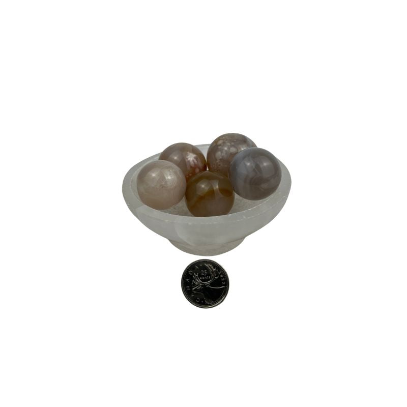 Flower Agate Sphere - 0.5-1.5 inch