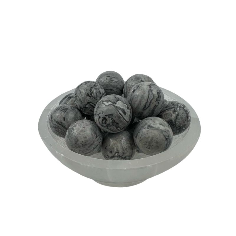 Grey Picasso Jasper Sphere - 0.75 inch