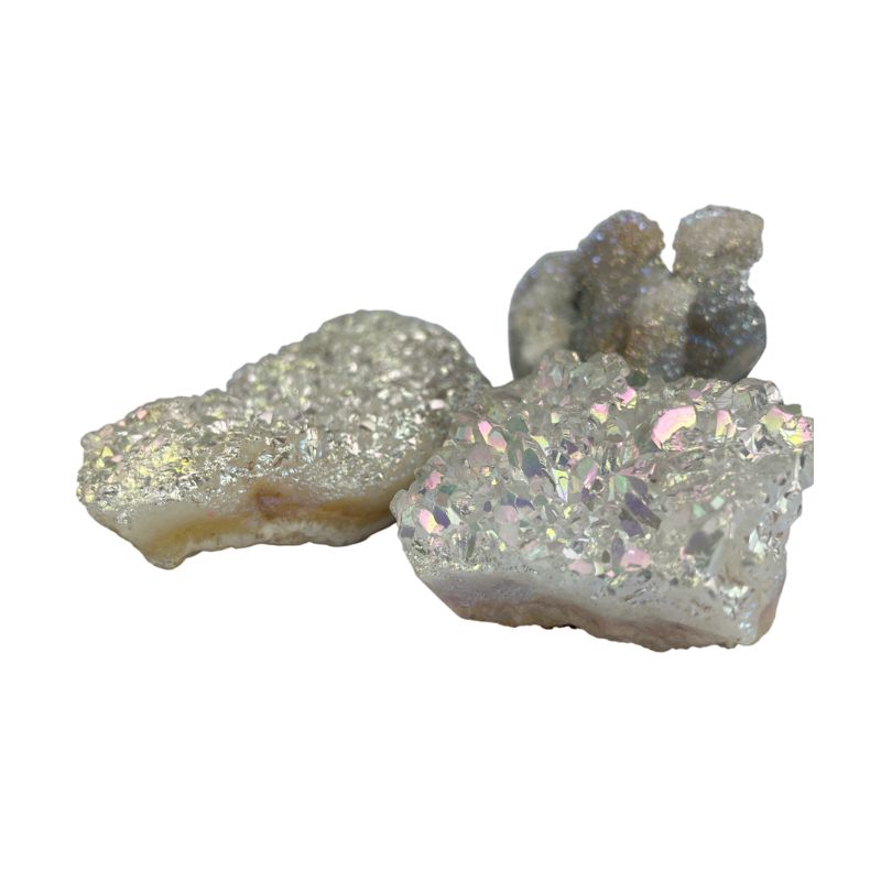 Angel Aura Druse Zeolite Plated Specimen - 2.25-5.25 inch