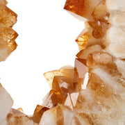 Citrine Ring on Metal Stand Specimen - 19.5 inch