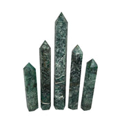 Nephrite Jade with Pyrite Crystal Tower - 7.0-12.5 inch