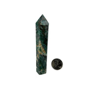 Nephrite Jade with Pyrite Crystal Tower - 7.0-12.5 inch
