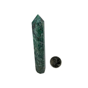 Nephrite Jade with Pyrite Crystal Tower - 7.0-12.5 inch