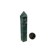 Nephrite Jade with Pyrite Crystal Tower - 7.0-12.5 inch