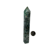 Nephrite Jade with Pyrite Crystal Tower - 7.0-12.5 inch