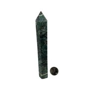 Nephrite Jade with Pyrite Crystal Tower - 7.0-12.5 inch