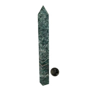 Nephrite Jade with Pyrite Crystal Tower - 7.0-12.5 inch