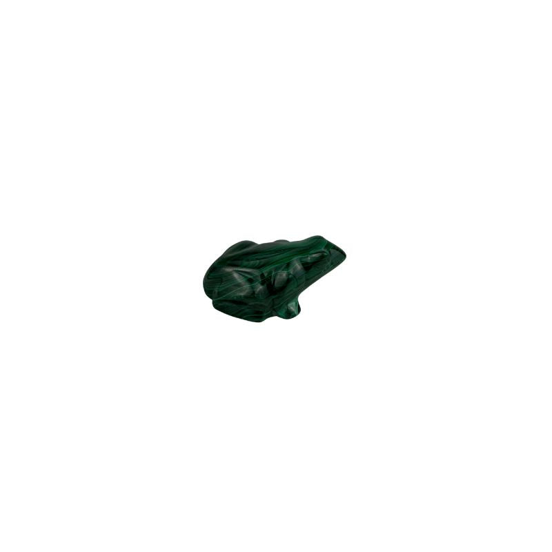Malachite Frog Carving - 1.9 inch
