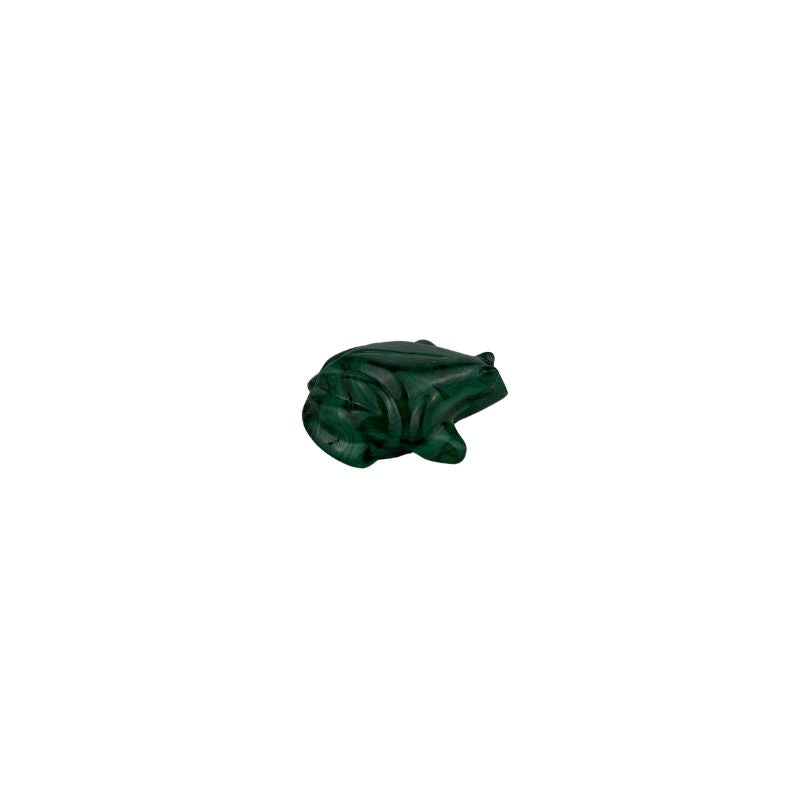 Malachite Frog Carving - 1.8 inch