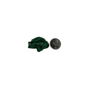 Malachite Frog Carving - 1.8 inch