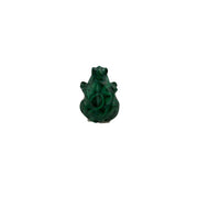 Malachite Frog Carving - 2.2 inch