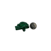 Malachite Frog Carving - 2.2 inch