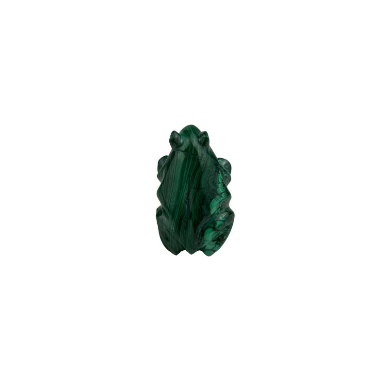 Malachite Frog Carving - 2.5 inch