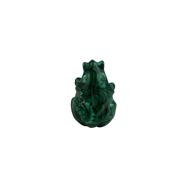 Malachite Frog Carving - 2.4 inch