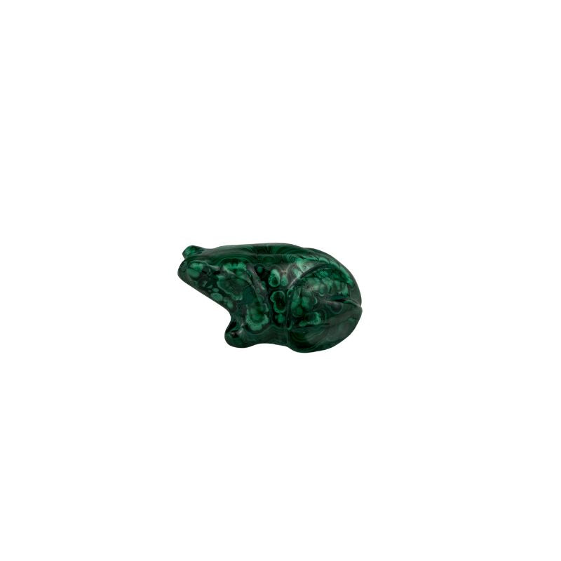Malachite Frog Carving - 2.4 inch